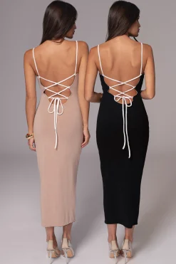 Black/Beige Katia Reversible Dress