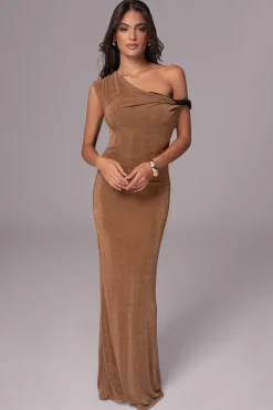 Black/Brown Classic Elegance Reversible Maxi Dress