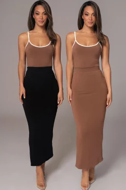 Black/Pecan Everyday Reversible Skirt