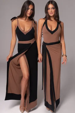 Black/Pecan Kamie Reversible Skirt Set