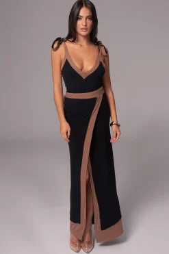 Black/Pecan Kamie Reversible Skirt Set