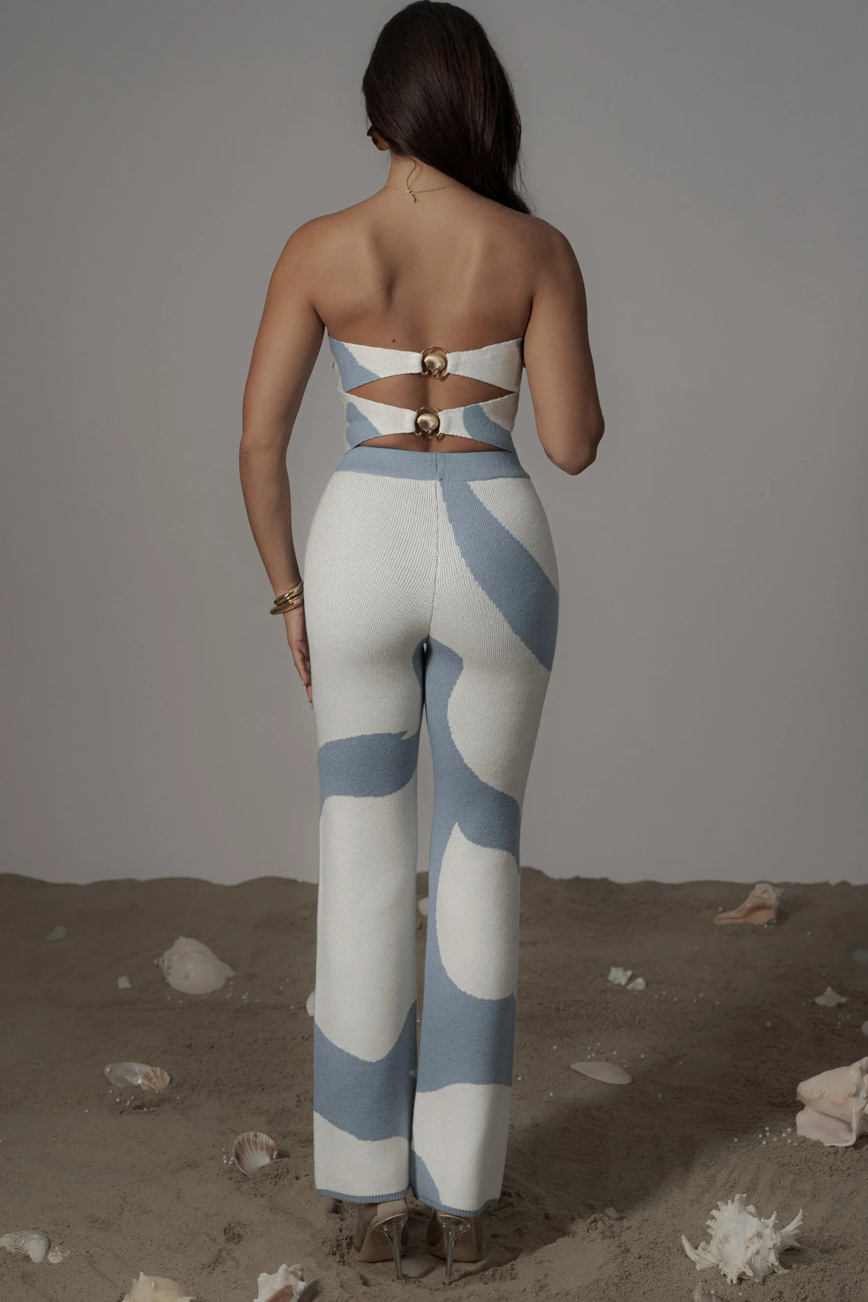 Blue Abstract Tiarra Pants