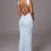 Blue JLUXBASIX FRONT AND CENTER MAXI DRESS