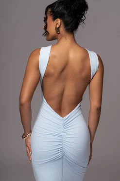 Blue JLUXBASIX FRONT AND CENTER MAXI DRESS