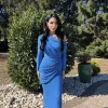 Blue Paradise Hills Maxi Skirt