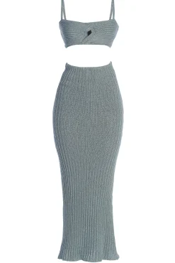 Blue Sunny Skirt Set