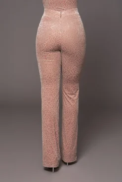 Blush Leopard One To Watch Pants