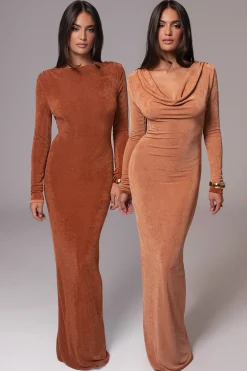 Bronze/Sienna Ashton Reversible Maxi Dress