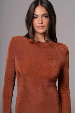 Bronze/Sienna Ashton Reversible Maxi Dress