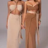 Brown/Beige Venus Reversible Skirt Set