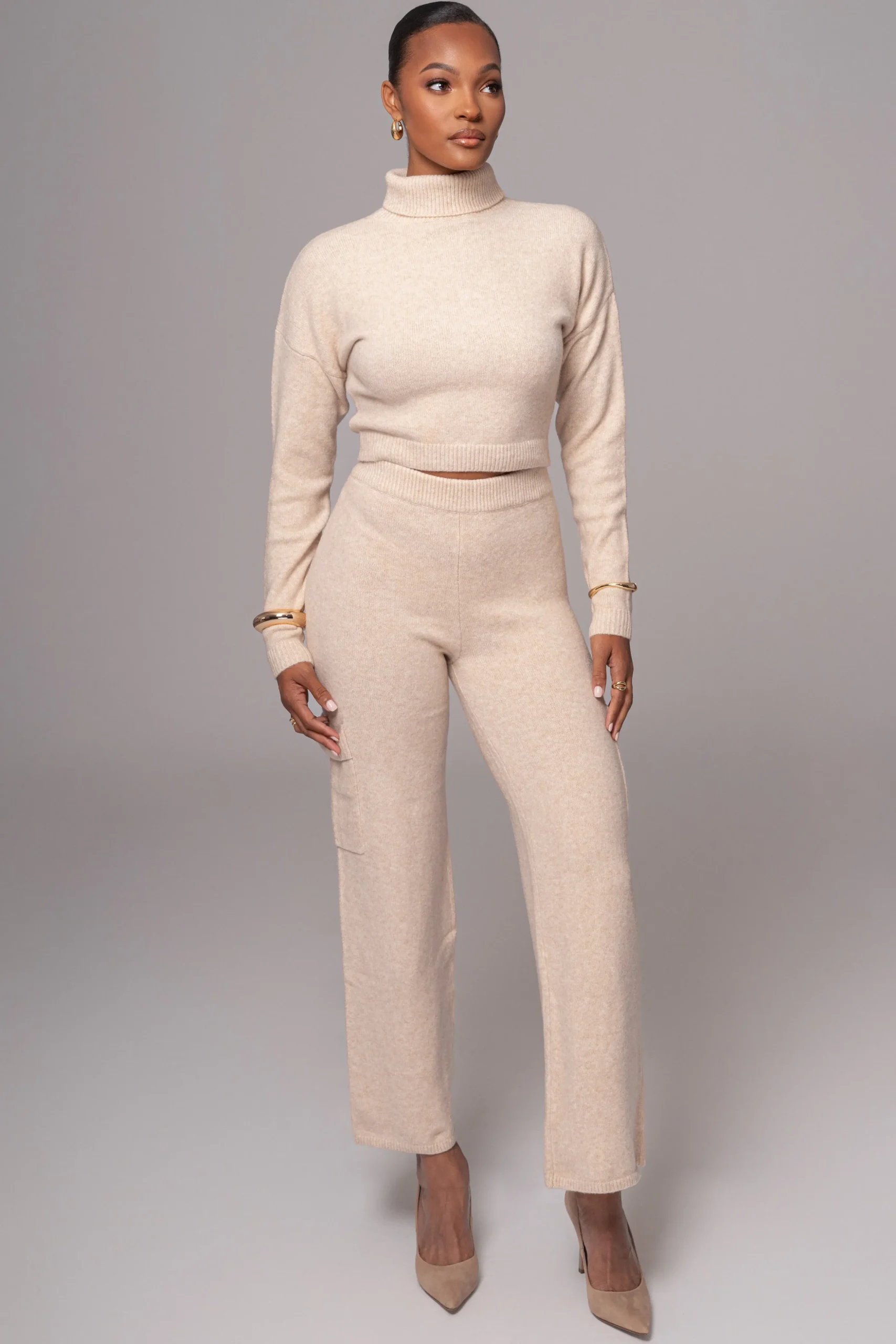 Buttercream Chelsey Knit Pant Set