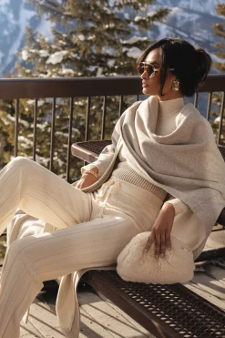 Buttercream Darcey Ribbed Pants
