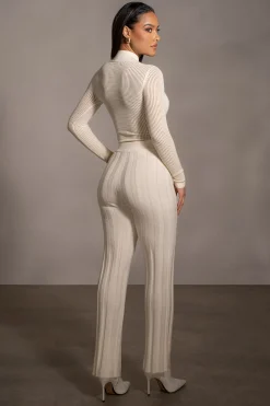 Buttercream Darcey Ribbed Pants