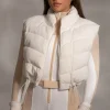 Buttercream Delma Ribbed Puffer Vest