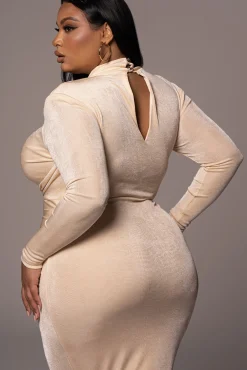 Buttercream Kara Mock Neck Dress