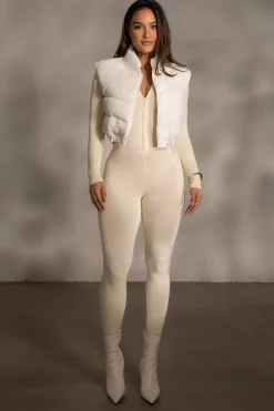 Buttercream Kris Front Zipper Jumpsuit