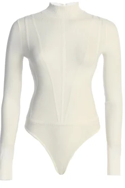 Buttercream Lori Sheer Knit Bodysuit