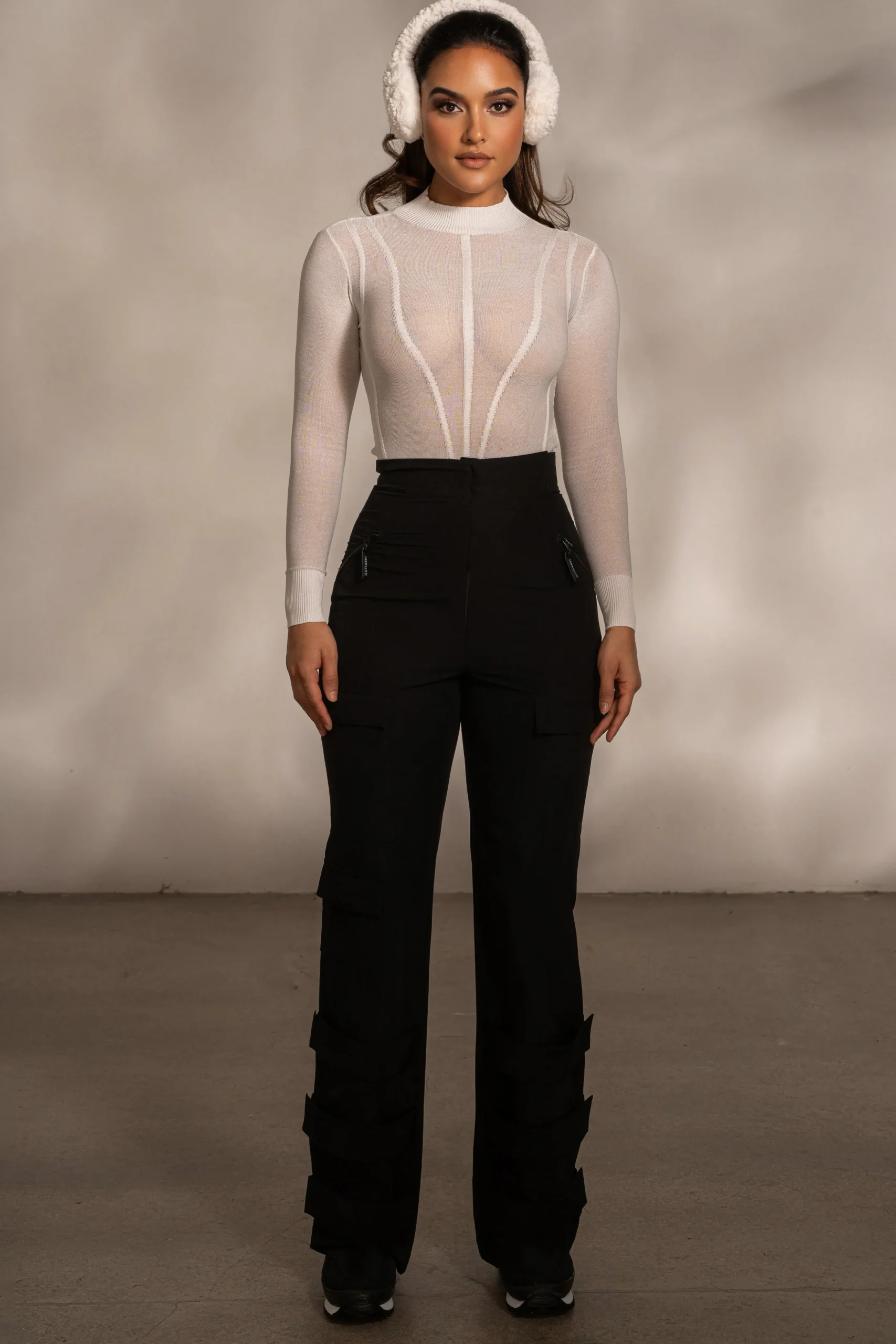 Buttercream Lori Sheer Knit Bodysuit