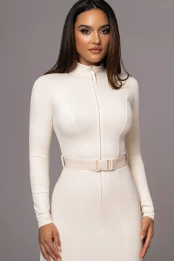 Buttercream Movement Mock Maxi Dress