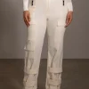 Buttercream Nyah Nylon Utility Pants