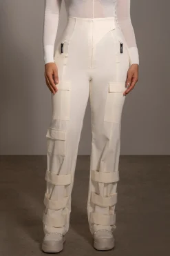 Buttercream Nyah Nylon Utility Pants