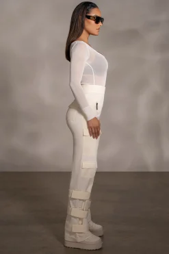 Buttercream Nyah Nylon Utility Pants
