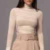 Buttercream Santiana Turtleneck Top