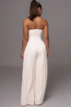 Buttercream Viv Satin Bustier Top