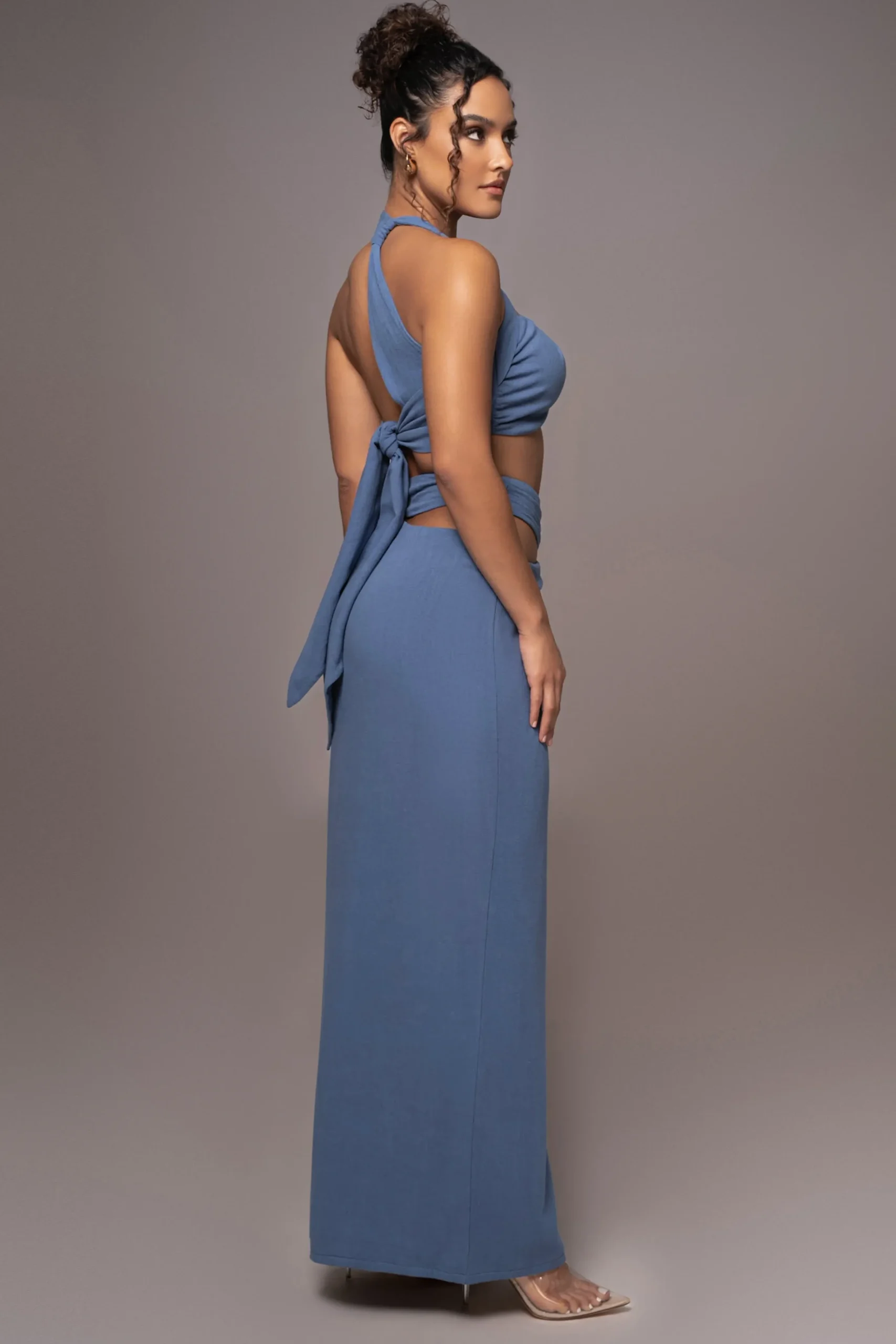 Chambray New Age Two Piece Skirt Set