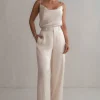 Champagne Ever After Satin Trousers