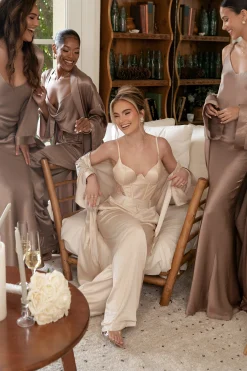 Champagne Incomparable Lace Bodysuit