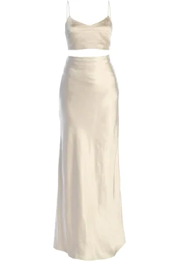 Champagne Isella 2-Piece Skirt Set