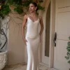 Champagne Promise Of Love Satin Dress