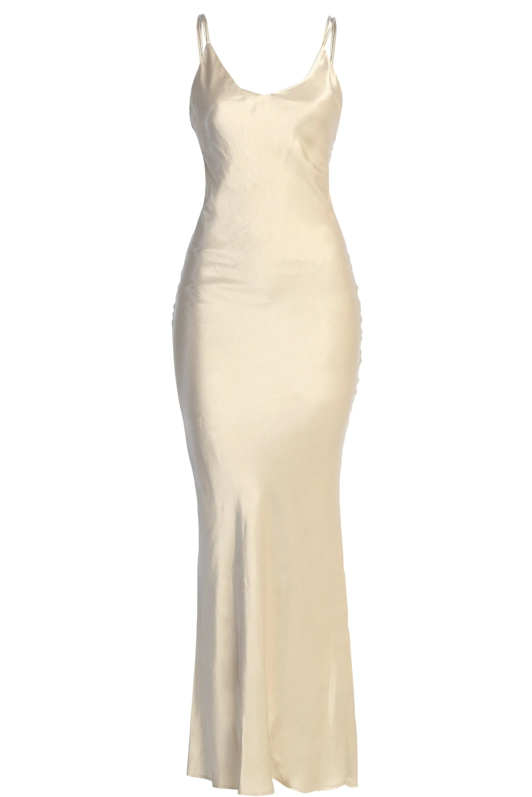 Champagne Promise Of Love Satin Dress