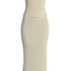 Champagne Serena Ribbed Skirt Set