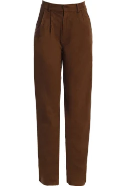 Chocolate Classic High Rise Trousers