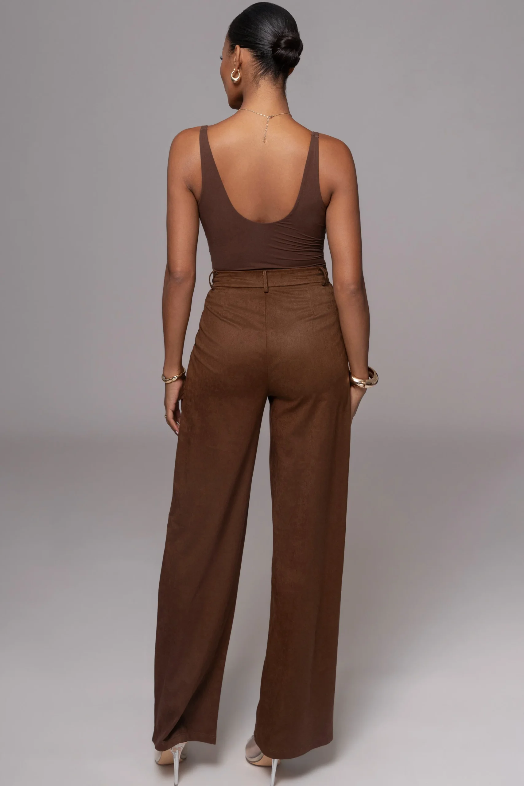 Chocolate Classic High Rise Trousers