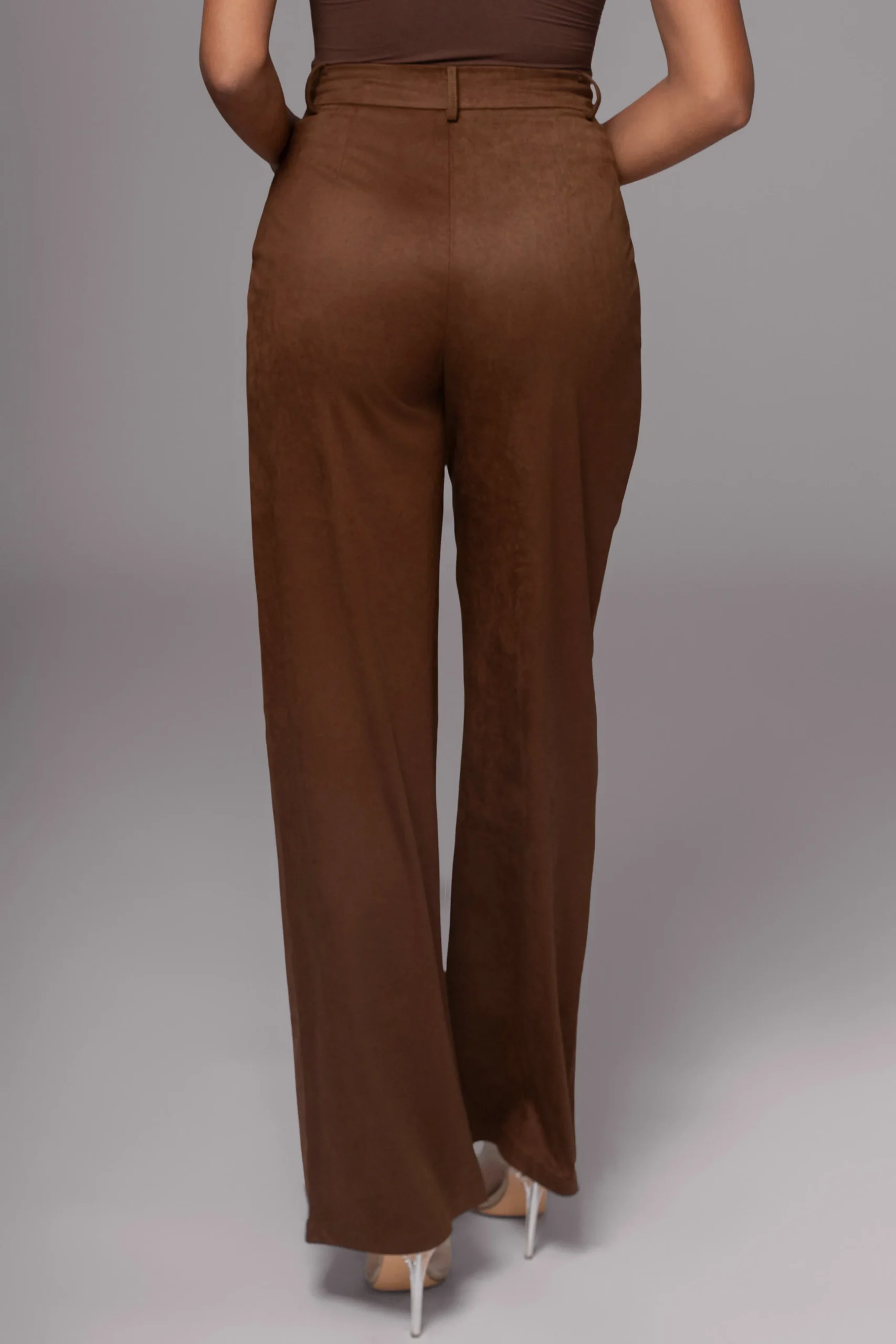 Chocolate Classic High Rise Trousers