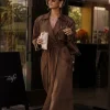 Chocolate Elite Suede Coat
