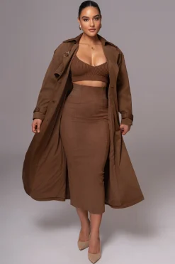 Chocolate Elite Suede Coat