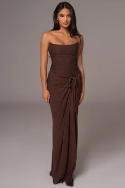 Chocolate Fenix Reversible Linen Corset