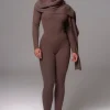Chocolate Naaya Ribbed Leggings