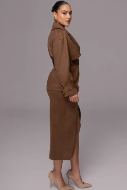 Chocolate Nightfall Suede Jacket