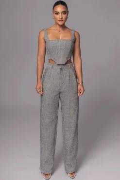 Classic Herringbone Trousers