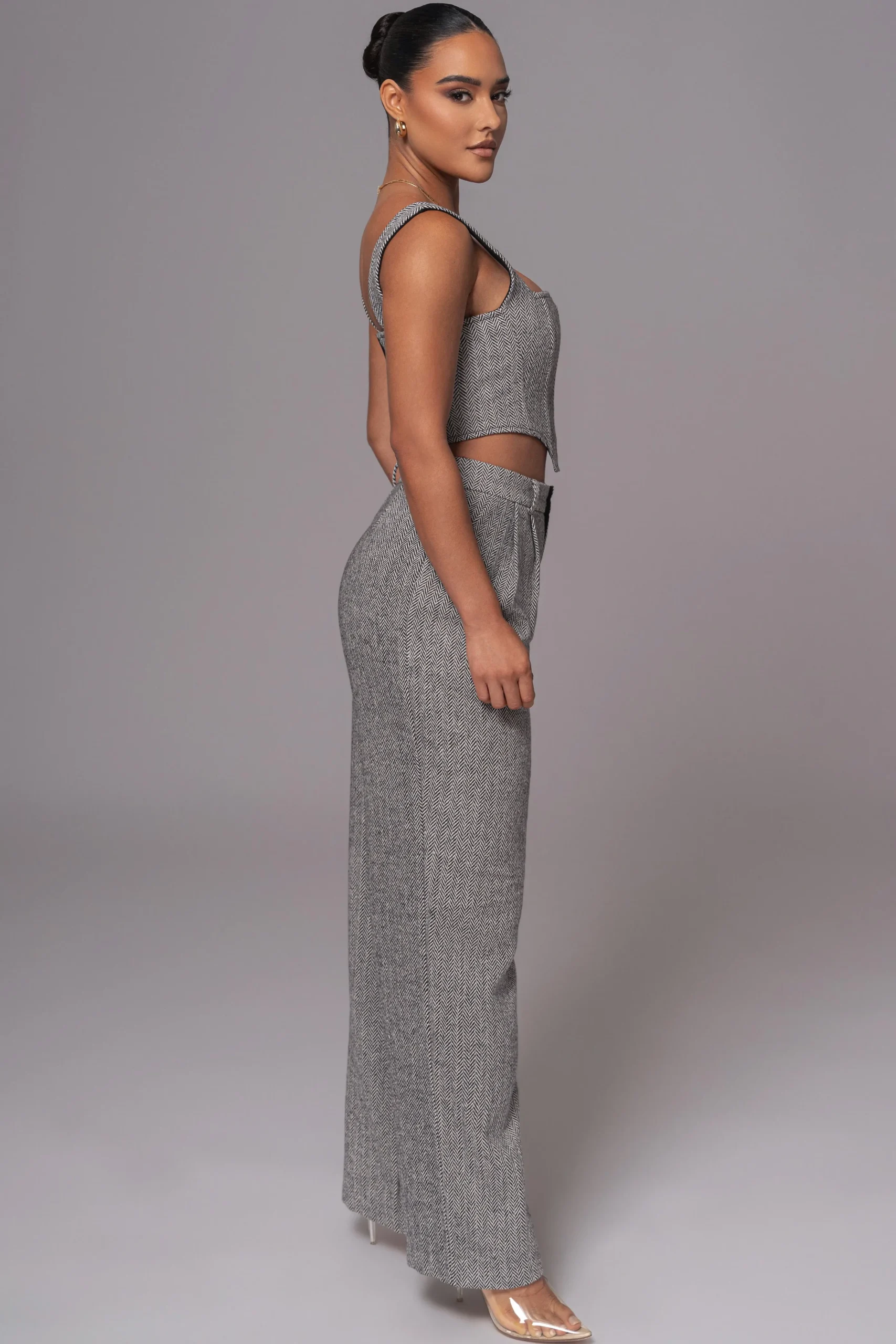 Classic Herringbone Trousers