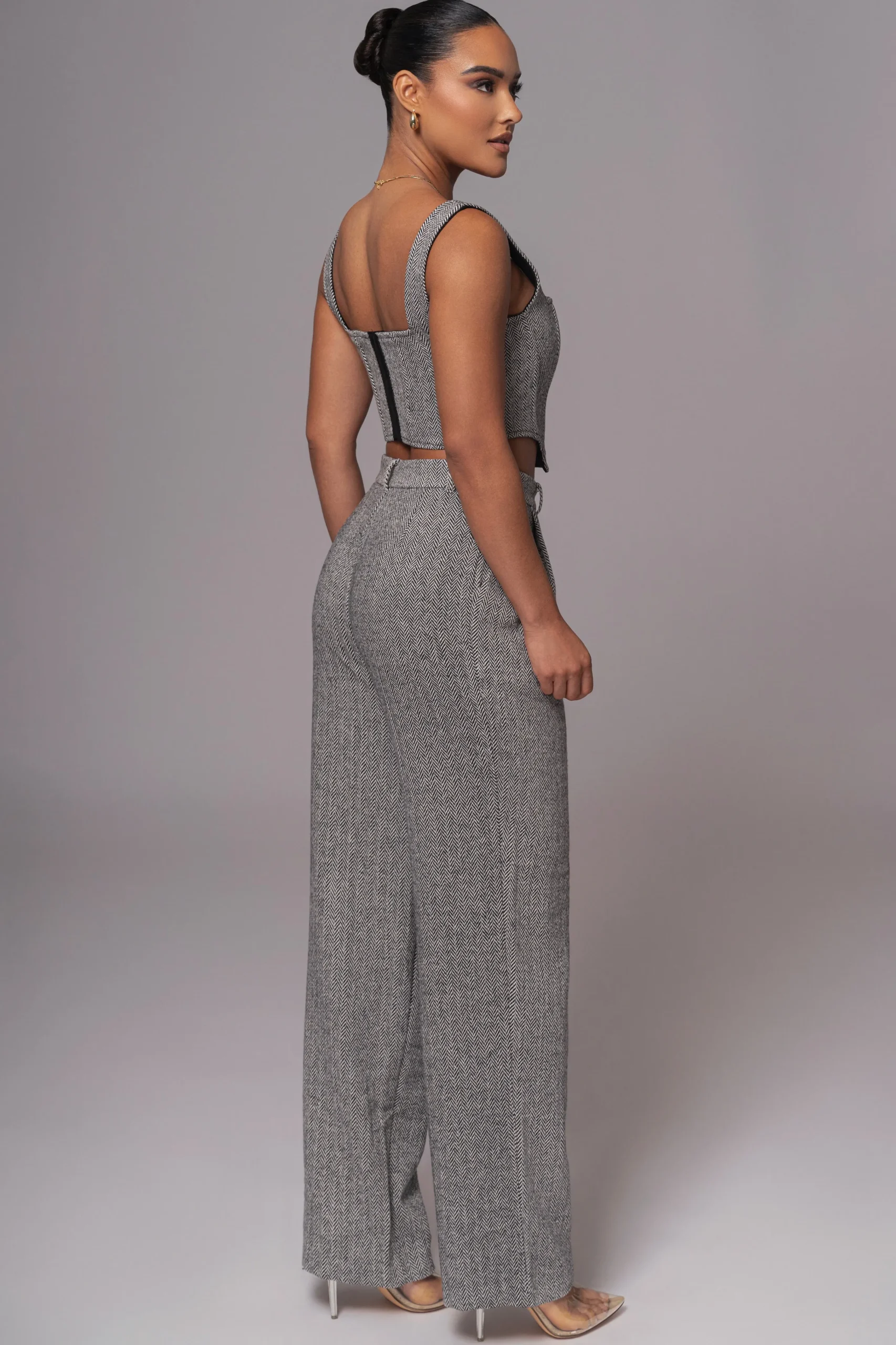 Classic Herringbone Trousers