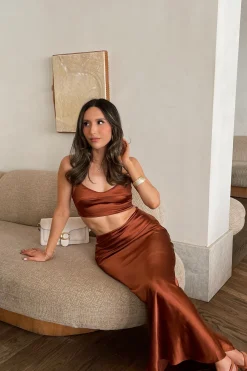 Copper Isella 2-Piece Skirt Set