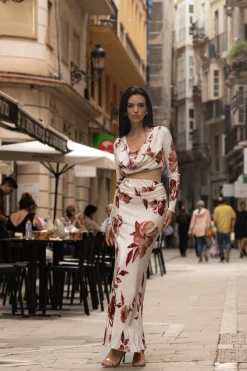 Cream Floral Haidyn Skirt Set