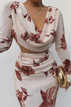 Cream Floral Haidyn Skirt Set
