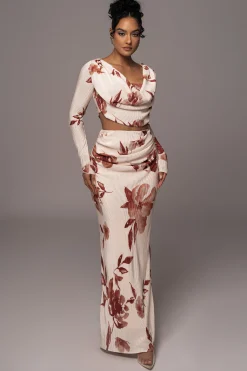 Cream Floral Haidyn Skirt Set